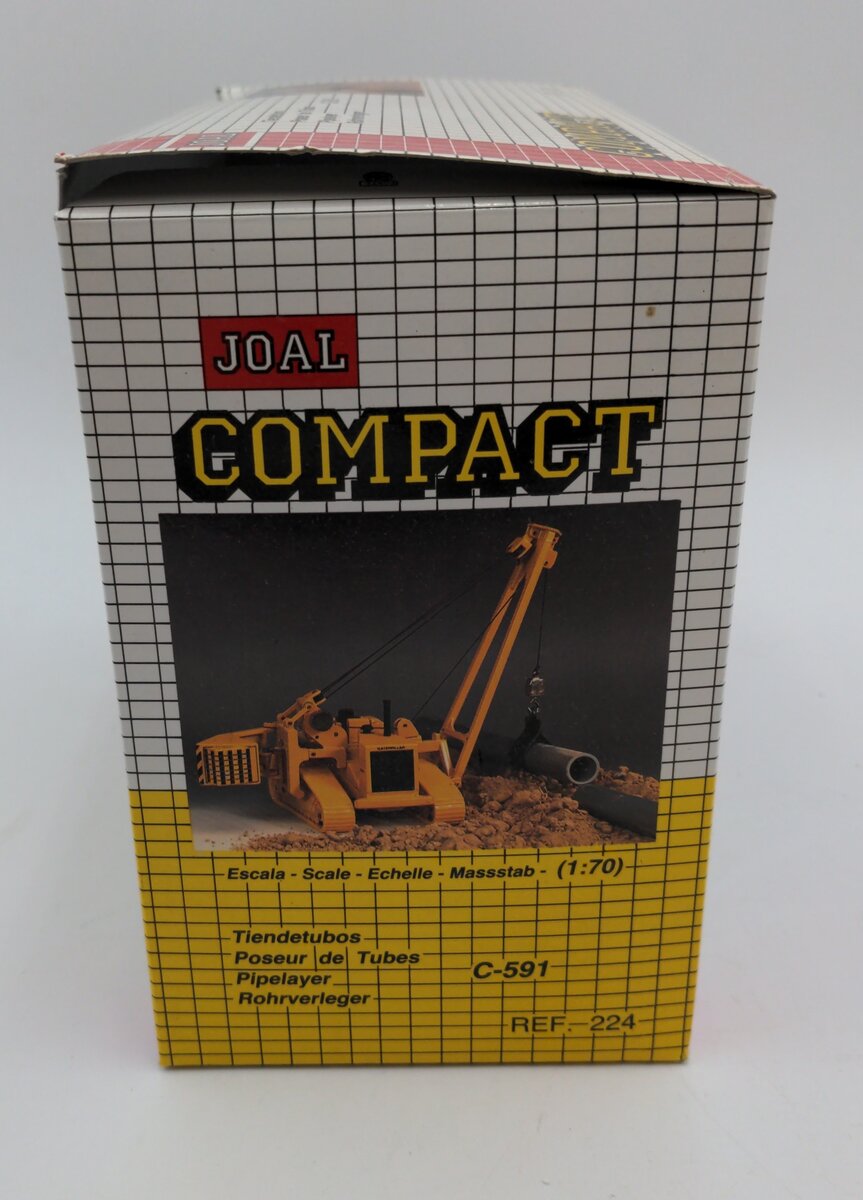 Joal 224 1:50 Scale Caterpillar C-591 Pipe Layer Die-Cast EX/Box