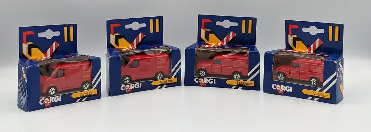 Corgi Diecast Royal Mail Car Assortment (4) MT/Box