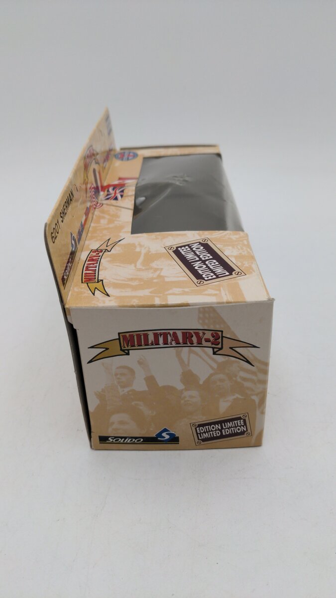 Solido 6201 1:50 Scale VTG 90 Sherman Tank Military-2 Diecast Limited Edition EX/Box