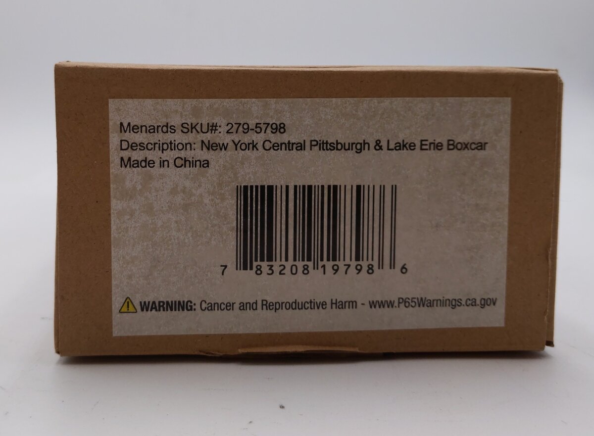 Menards 279-5798 O New York Central Pittsburgh & Lake Erie Boxcar #10397 LN/Box