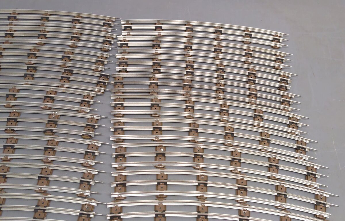 K-Line K-0322 O 72" Tubular Curved Track Sections (24) EX