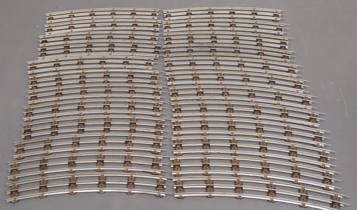 K-Line K-0322 O 72" Tubular Curved Track Sections (24) EX
