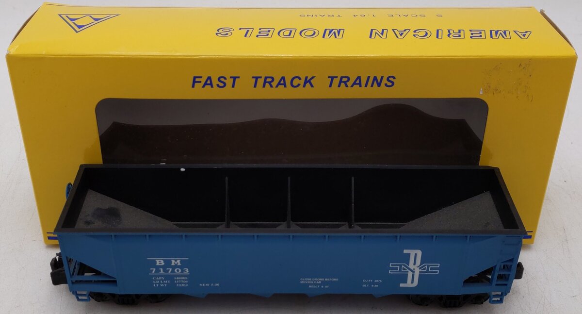 American Models 8248 S Modern Boston & Main Open Hopper Car #71703 EX/Box