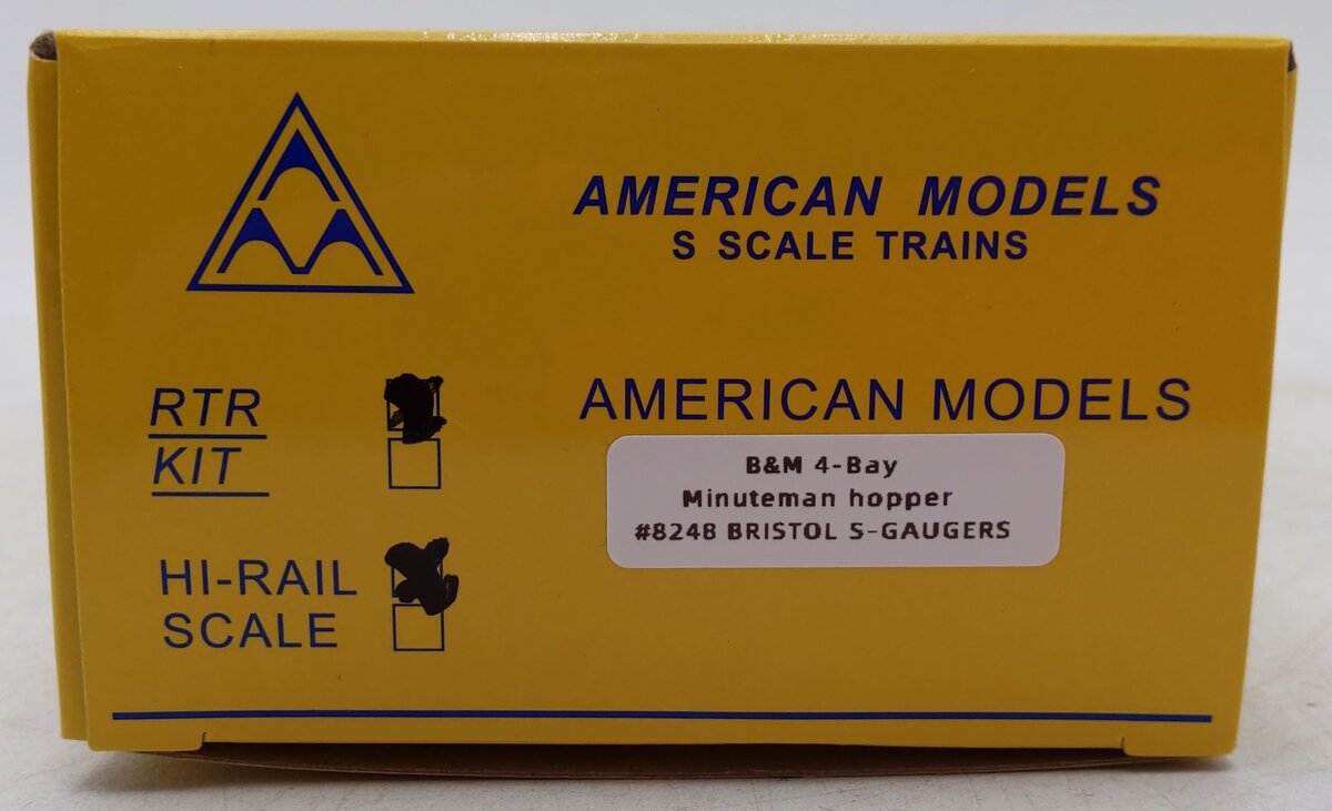 American Models 8248 S Modern Boston & Main Open Hopper Car #71703 EX/Box