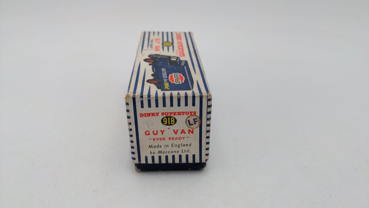 Dinky 918 1:43 Scale Vintage Die-Cast Guy "Ever Ready" Van "Batteries for Life!" VG/Box