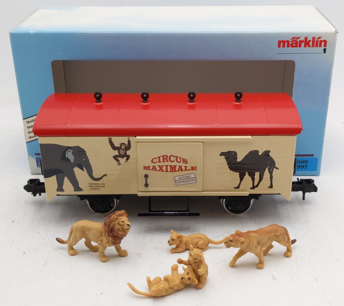 Marklin 54834 Circus Museum Boxcar w/Animal Figures EX/Box