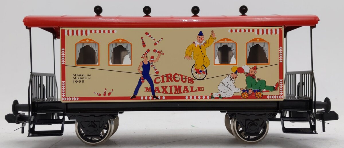 Marklin 1999 G Scale Museum Circus Maximale Passenger Car EX/Box