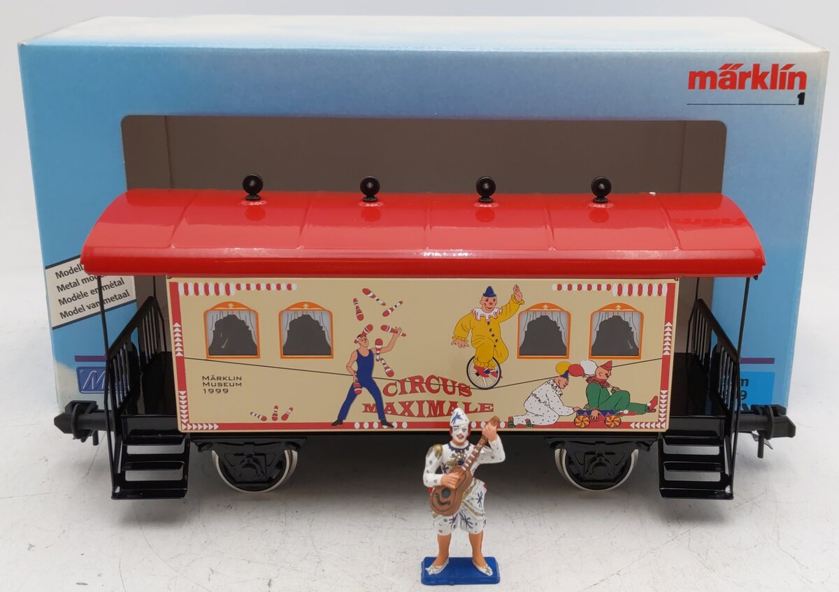 Marklin 1999 G Scale Museum Circus Maximale Passenger Car EX/Box
