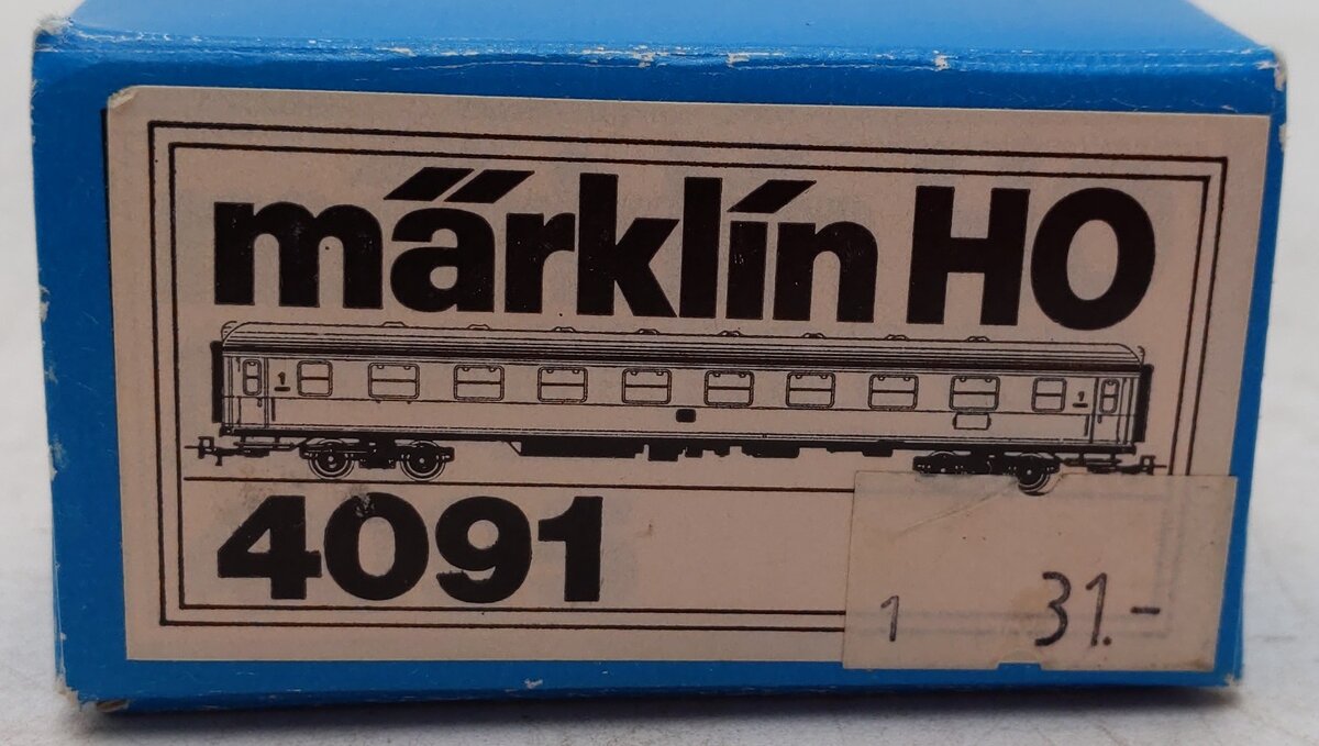 Marklin 4091 HO DB 1st Class Express Passenger Car EX/Box