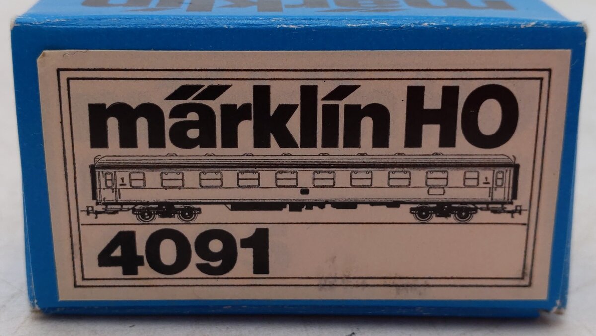 Marklin 4091 HO DB 1st Class Express Passenger Car EX/Box