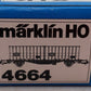 Marklin 4664 HO Scale Flatcar w/ 2 Containers EX/Box