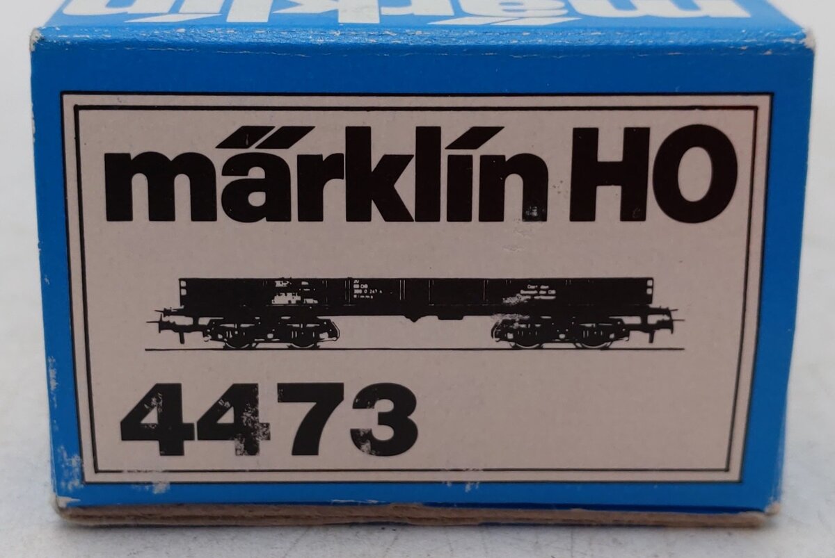 Marklin 4473 HO Scale German Federal Railway Low Side Flatcar EX/Box