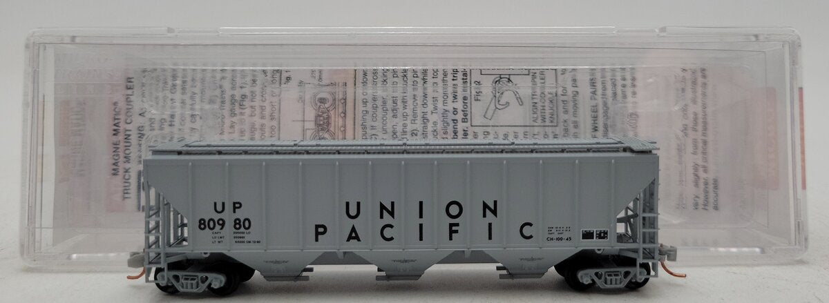 Micro-Trains 09600102 N UP PS2 High Side Three Bay Covered Hopper #80980 LN/Box
