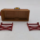 Dinky 320 Die Cast Tan / Red Halesowen Harvest Farm Trailer Set EX/Box