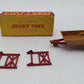 Dinky 320 Die Cast Tan / Red Halesowen Harvest Farm Trailer Set EX/Box