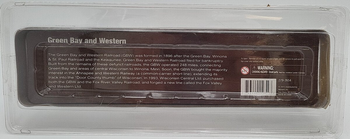 Menards 279-2654 O Gauge Green Bay & Western Boxcar EX/Box