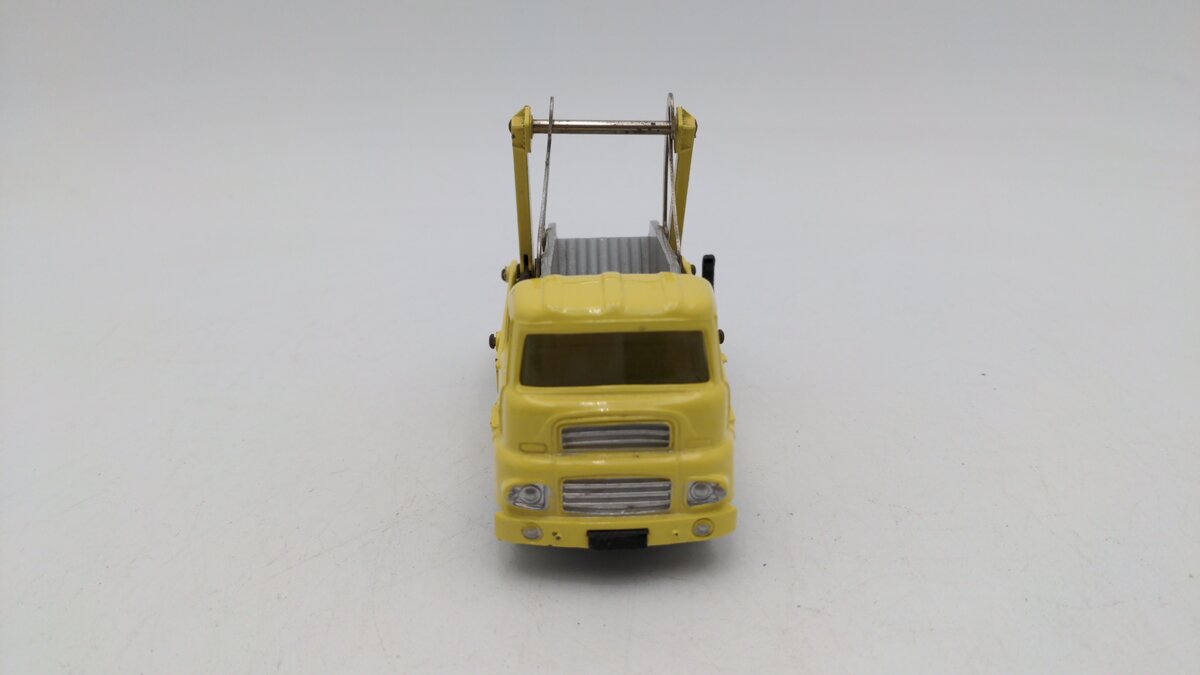 Dinky 966 Die Cast Yellow/Gray Marrel Multi-Bucket Unit W/Clear Plastic Windows EX/Box