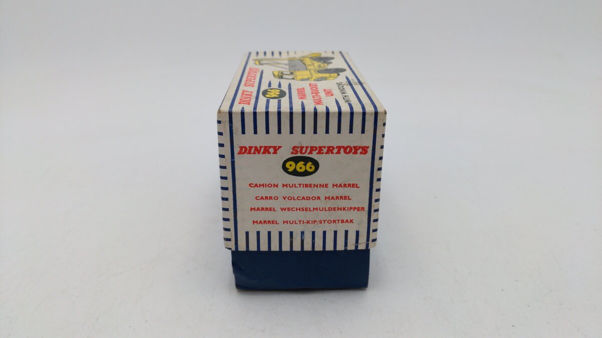 Dinky 966 Die Cast Yellow/Gray Marrel Multi-Bucket Unit W/Clear Plastic Windows EX/Box