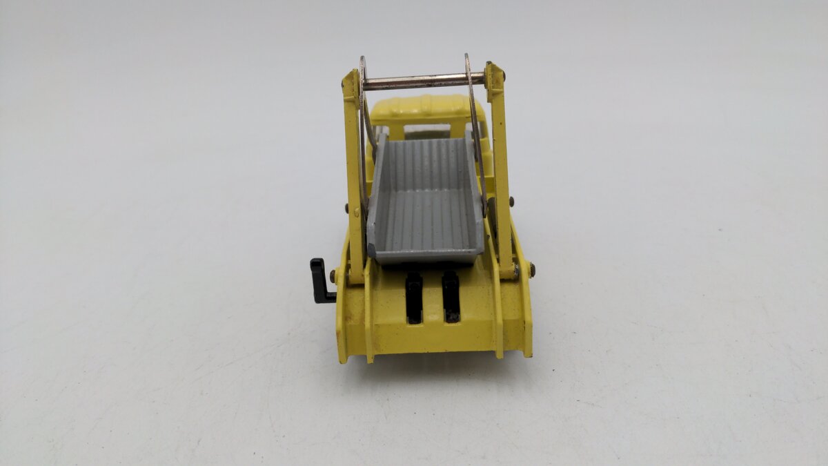 Dinky 966 Die Cast Yellow/Gray Marrel Multi-Bucket Unit W/Clear Plastic Windows EX/Box
