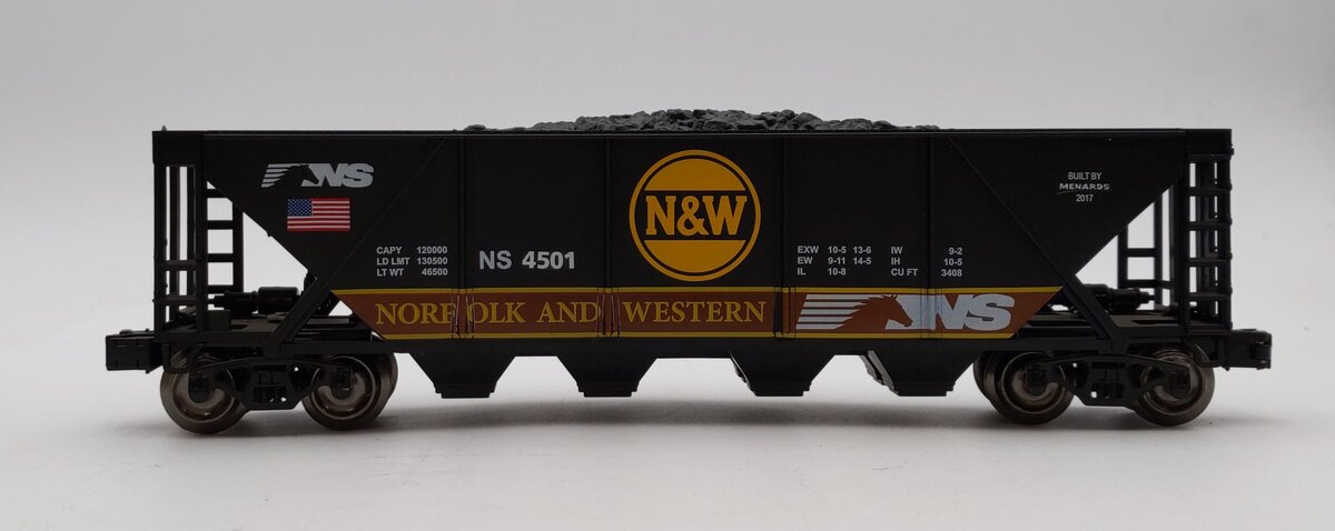Menards 279-3857 O Norfolk & Western Hopper Car #4501 LN/Box
