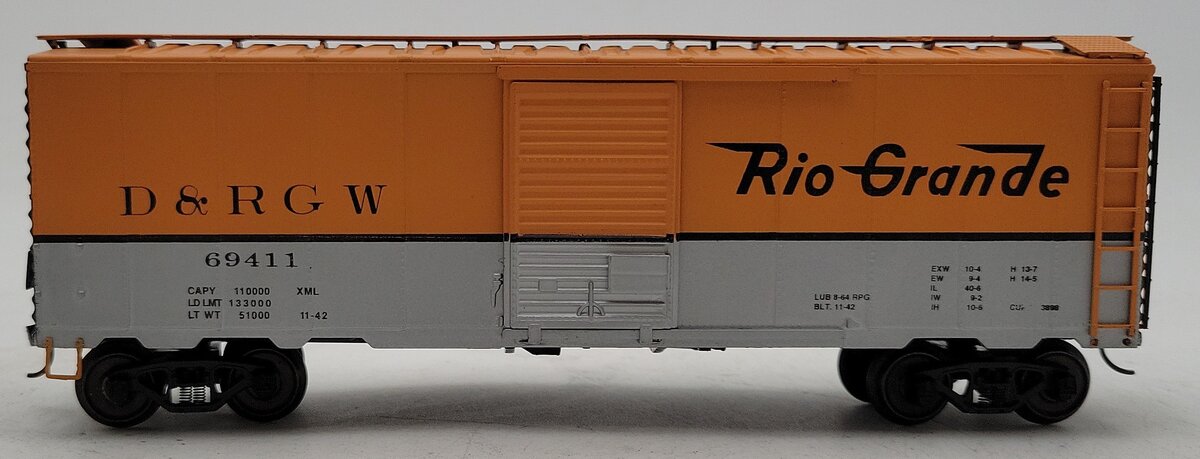 American Models 1150 S Scale D&RGW 40' Box Car (Hi-Rail) LN/Box