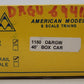American Models 1150 S Scale D&RGW 40' Box Car (Hi-Rail) LN/Box