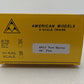 American Models 6012 S New Haven 46' Flatcar- Scale Wheels & Couplers #17184 EX/Box
