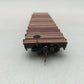 American Models 6012 S New Haven 46' Flatcar- Scale Wheels & Couplers #17184 EX/Box