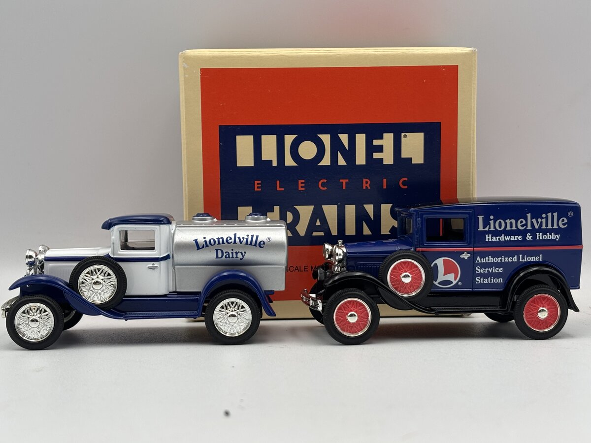 Eastwood 311500 1:43 Die Cast Lionelville Model A Tanker & Panel Delivery Set EX/Box