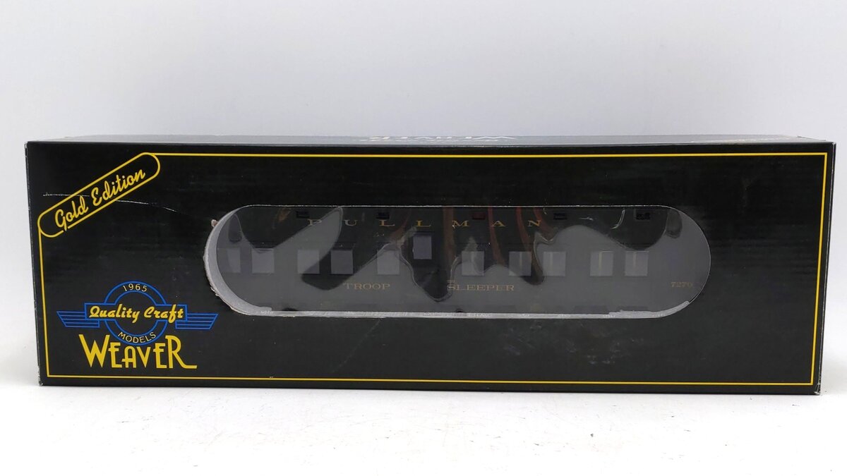Weaver U21000LD O Gauge WW2 Pullman Troop Sleeper #7270 - 3 Rail/Box