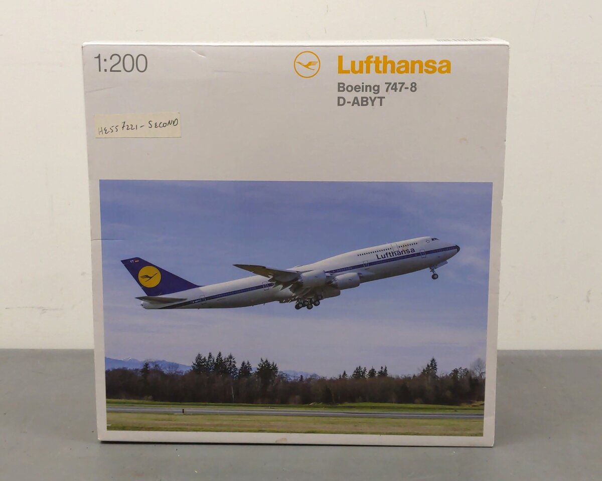 Herpa 557221 1:200 Lufthansa Boeing 747-8 D-ABYT Aircraft EX/Box