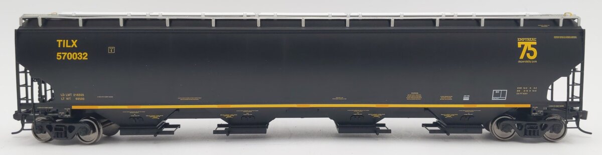 Walthers 920-105859 HO TILX 67' Trinity 6351 4-Bay Covered Hopper RTR #570032 EX/Box
