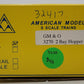 American Models 3270 S Gauge Gulf Mobile & Ohio 2-Bay Hopper w/Load #32417 EX/Box