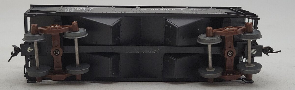 American Models 3270 S Gauge Gulf Mobile & Ohio 2-Bay Hopper w/Load #32417 EX/Box