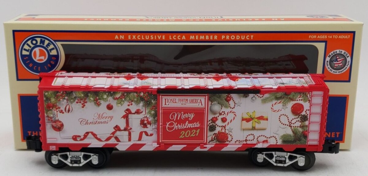 Lionel 2101320 LCCA Christmas Boxcar 2021 NIB
