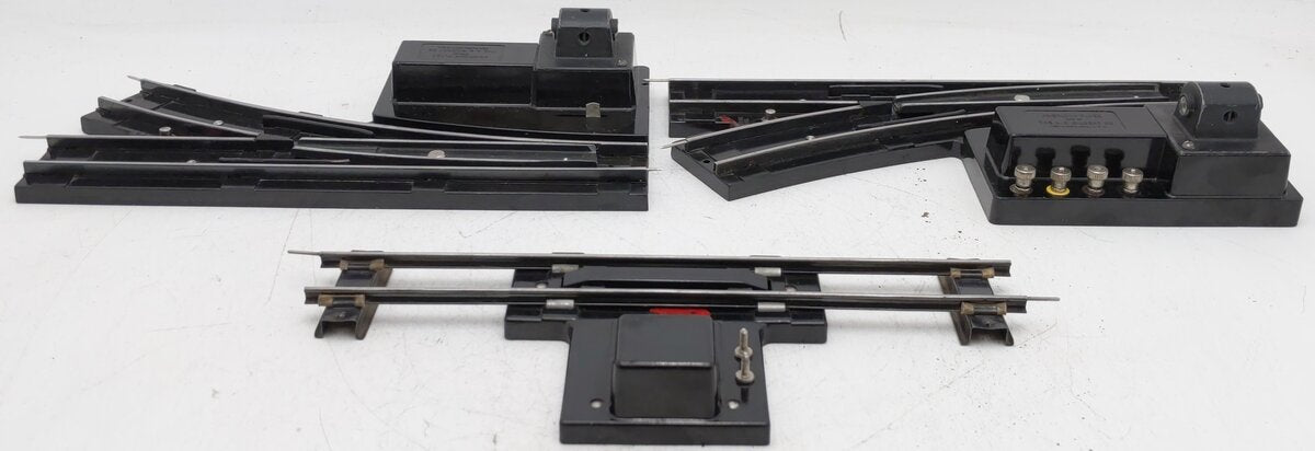 American Flyer Vintage S Left/Right Switches & Uncoupler Track [3] VG