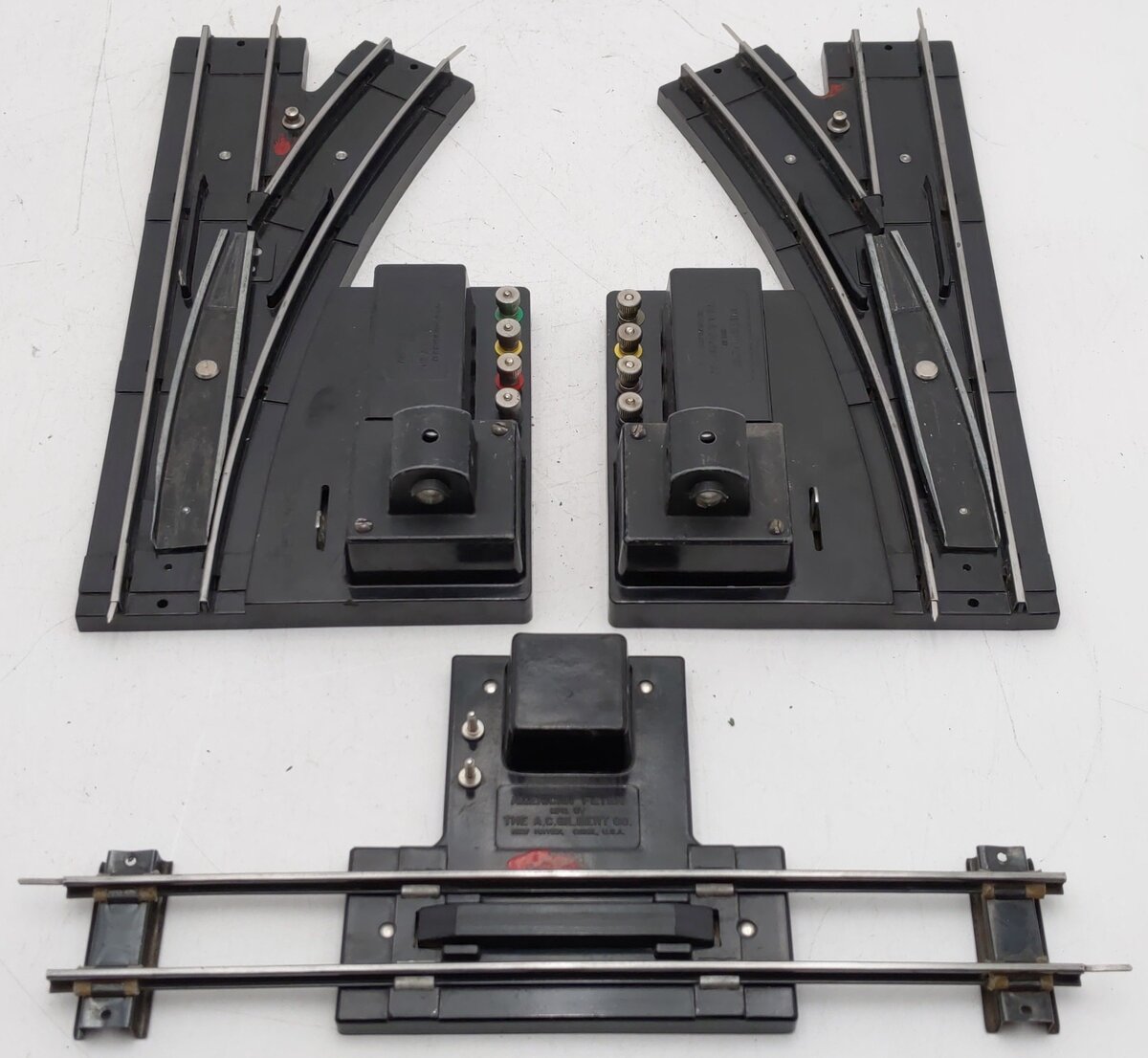 American Flyer Vintage S Left/Right Switches & Uncoupler Track [3] VG