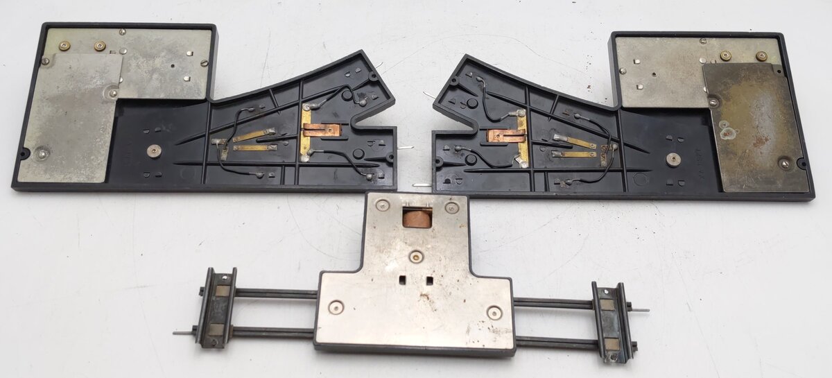 American Flyer Vintage S Left/Right Switches & Uncoupler Track [3] VG