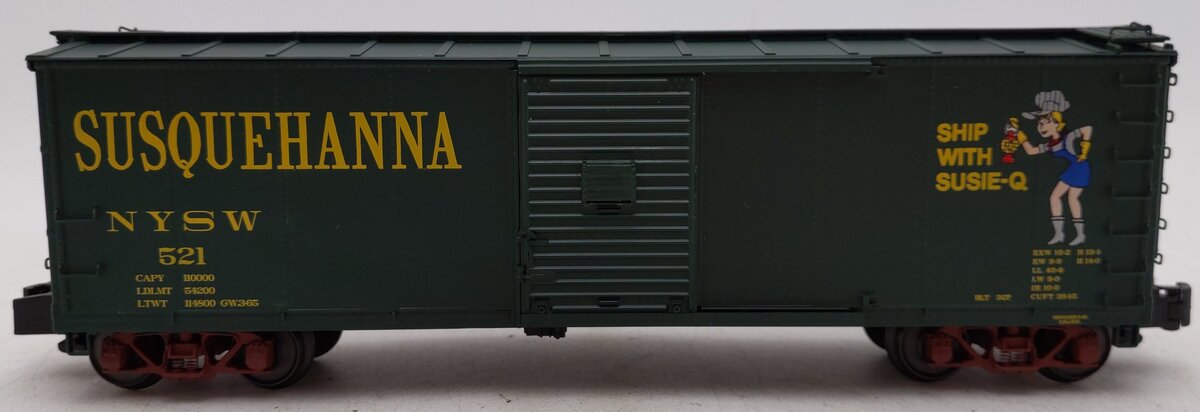 S-Helper 01151 S Scale New York Susquehanna & Western Susie-Q Boxcar #521 EX/Box