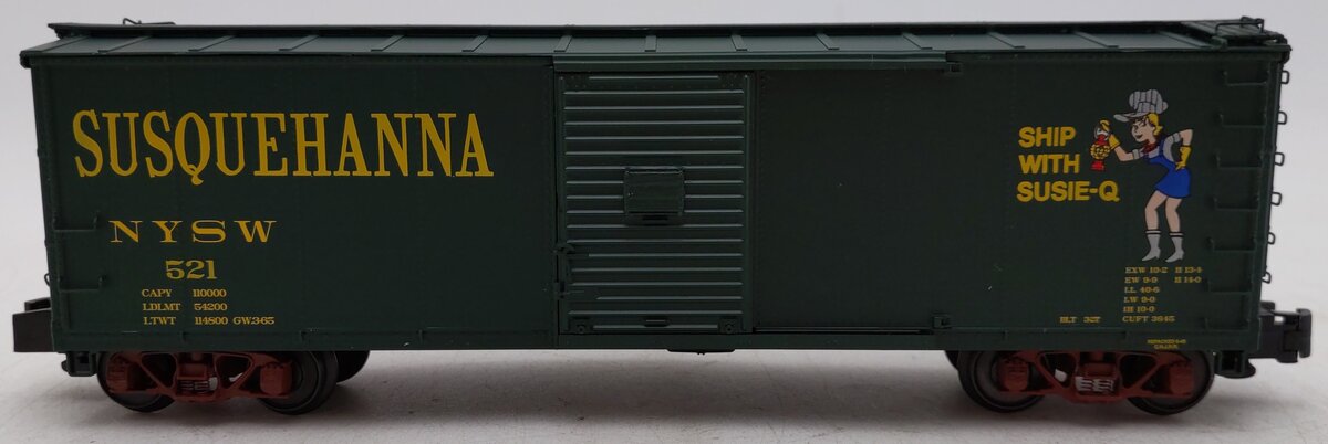 S-Helper 01151 S Scale New York Susquehanna & Western Susie-Q Boxcar #521 EX/Box