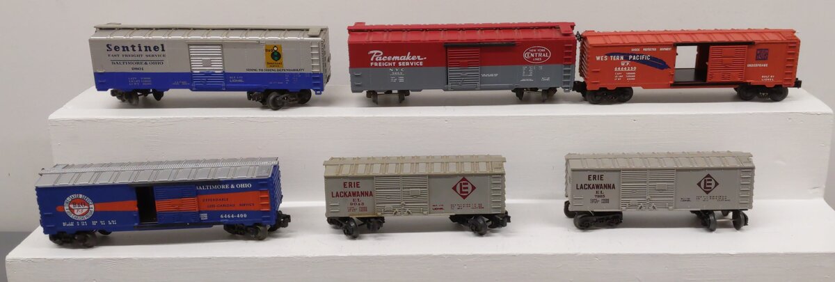 Lionel O Gauge Assorted Boxcars [6] EX
