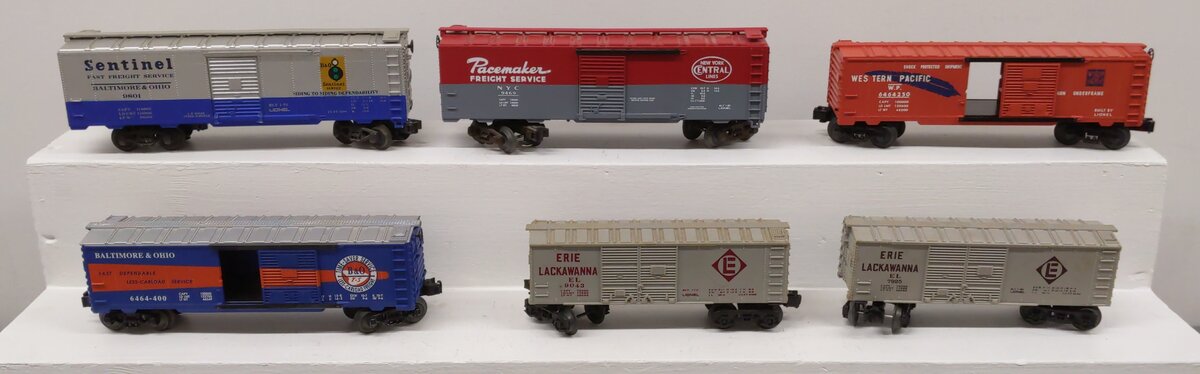 Lionel O Gauge Assorted Boxcars [6] EX
