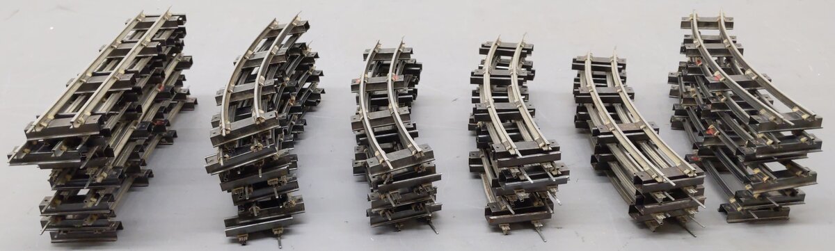 American Flyer Vintage S Scale Straight And Curved Track Sections #702/700 [47] VG