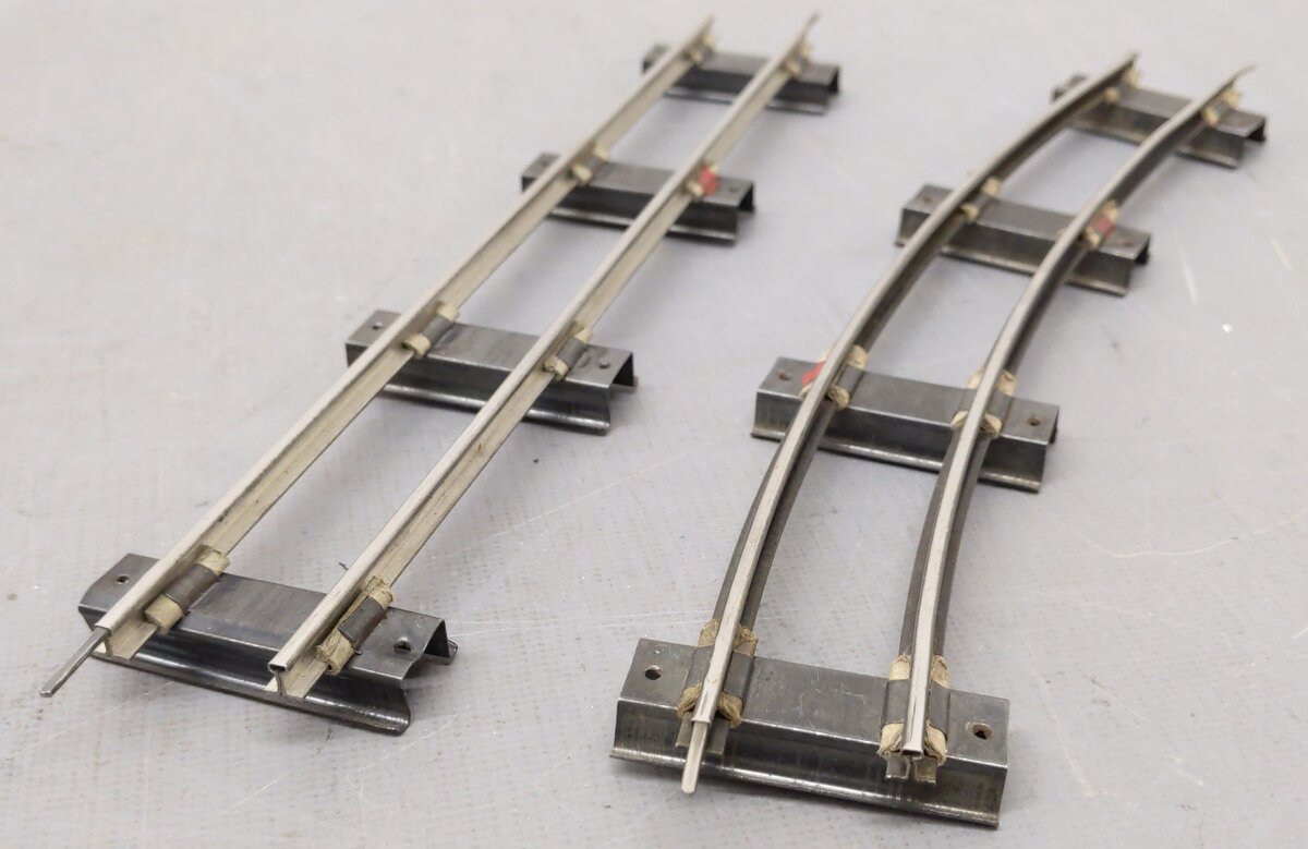 American Flyer Vintage S Scale Straight And Curved Track Sections #702/700 [47] VG