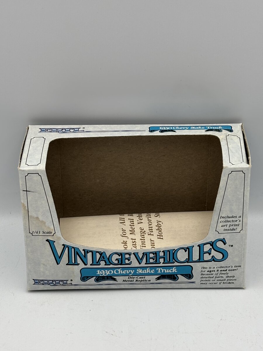 Ertl 2503 1:43 Livestock Transportation Carl Jones Prop. 1930 Chevy Stake Truck LN/Box