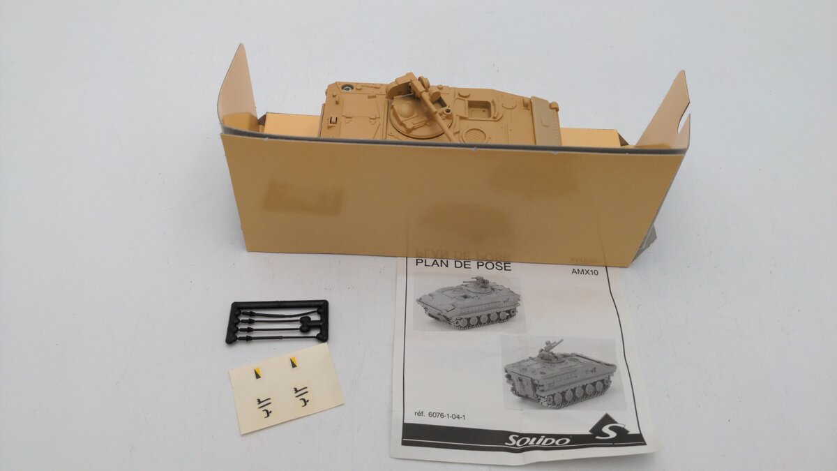 Solido 6076 1:50 Scale Les Militaires Collection 2 AMX Metal Diecast W/Decal Set LN/Box