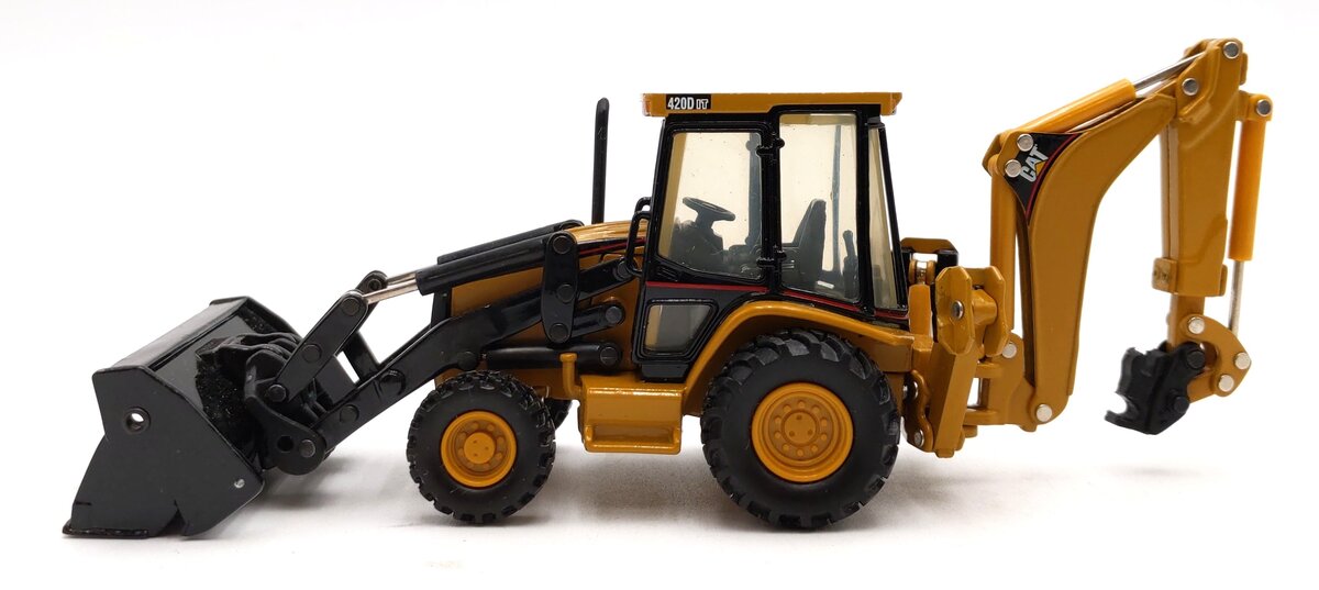 Norscot 55061 1:50 Caterpillar 420D IT Center Pivot Backhoe Construction Vehicle VG
