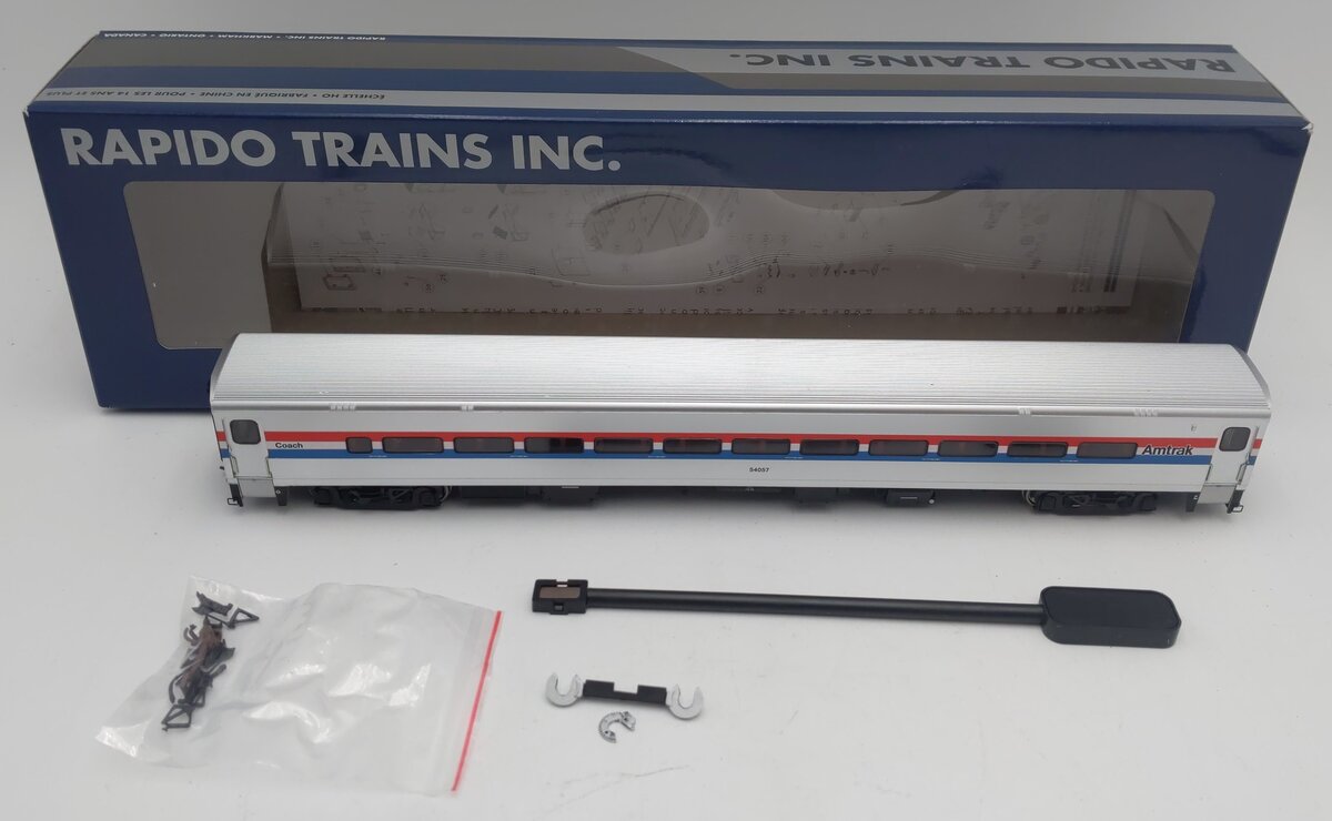 Rapido Trains 128042 HO Amtrak Phase 3 Wide Horizon Coach Passenger Car #54057 LN/Box
