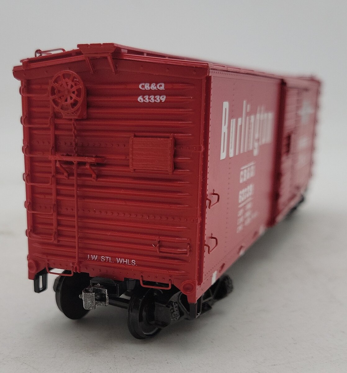 S-Helper Service 01019 S Scale Burlington Route 40' Steel Re-Built Boxcar #63339 EX/Box