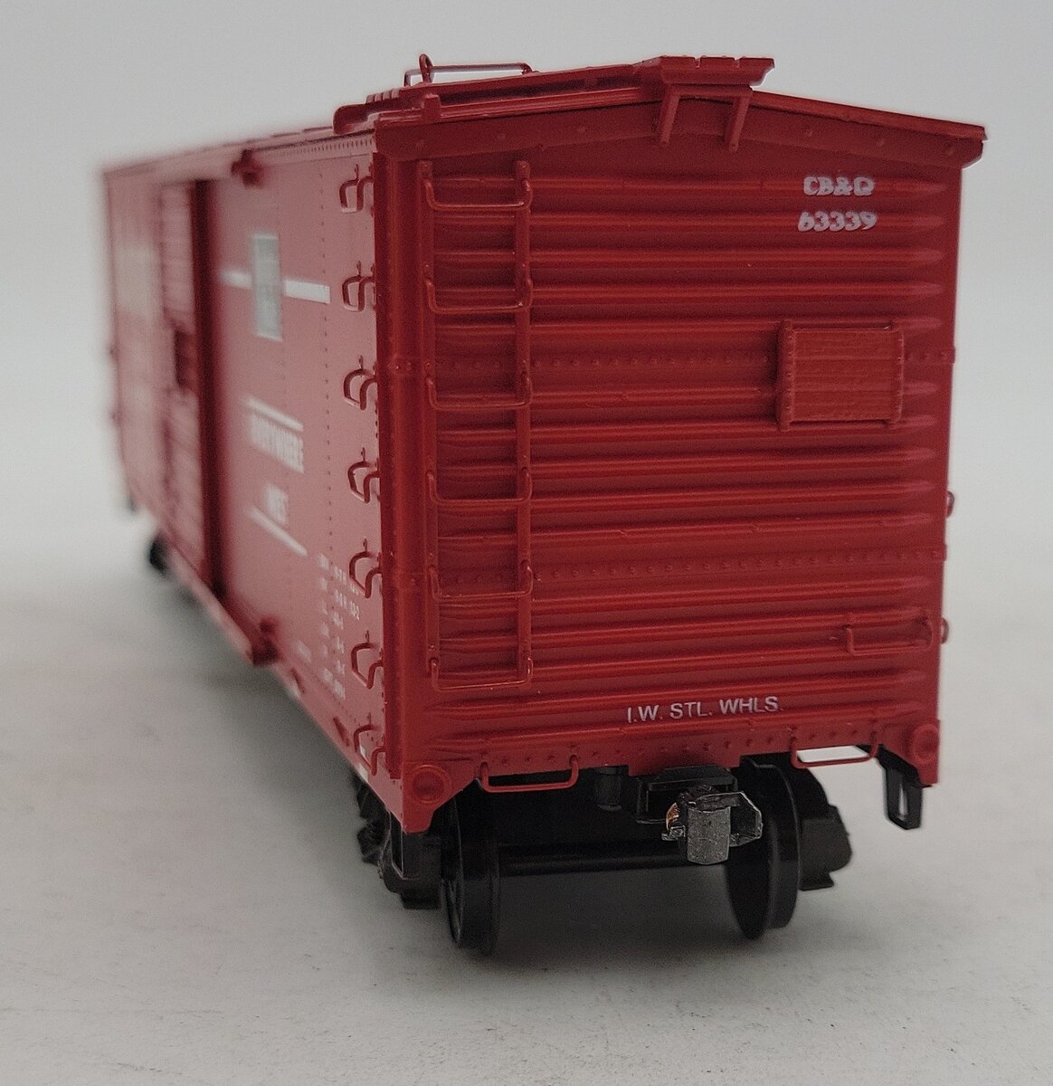 S-Helper Service 01019 S Scale Burlington Route 40' Steel Re-Built Boxcar #63339 EX/Box